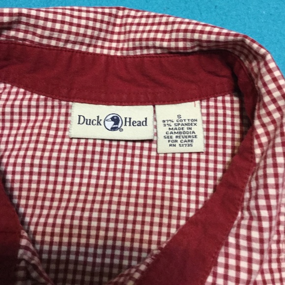 Red Tapered Women’s Duck Head Blouse🍒🦚 - Picture 3 of 4